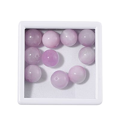 Value Buy Set of 10pcs Kunzite 8-9mm Beads 50.00 ctw
