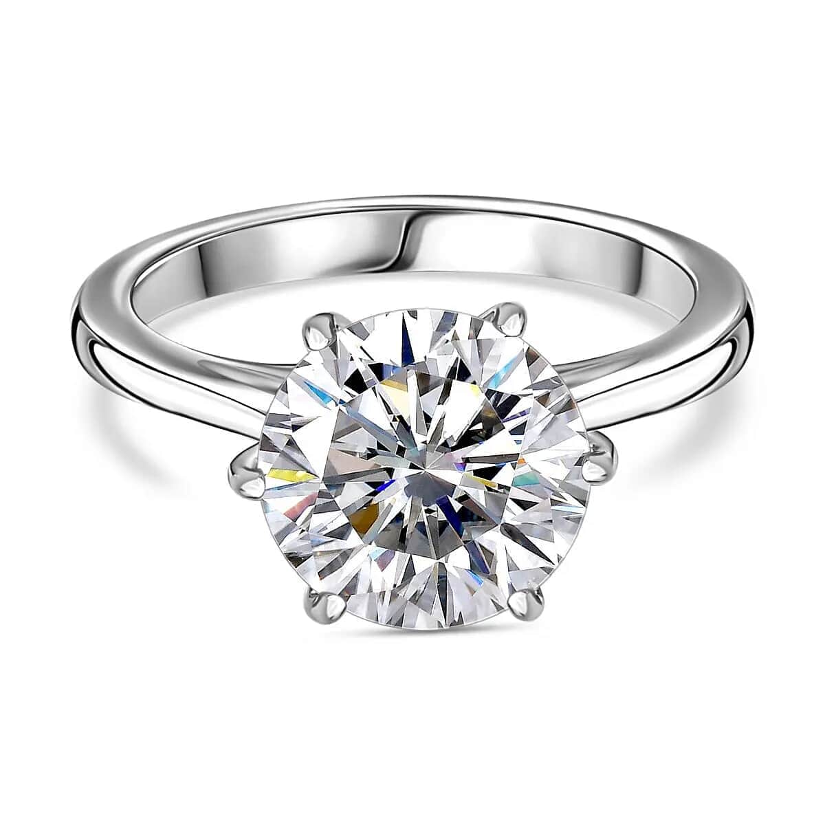 Luxuriant Lab Grown Diamond E-F VS 3.00 ctw Solitaire Ring in 950 Platinum 4.25 Grams (Del. in 10-12 Days) image number 0