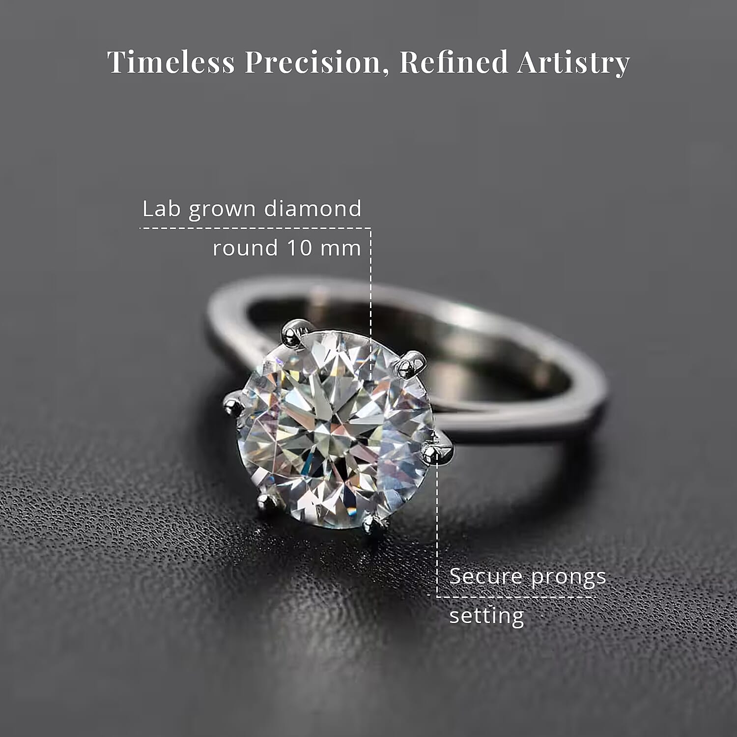 IGI Certified Luxuriant Lab Grown Diamond G VS2 3.00 ctw Solitaire Ring in 950 Platinum (Size 10.0) 4.25 Grams (Del. In 10-12 Days)