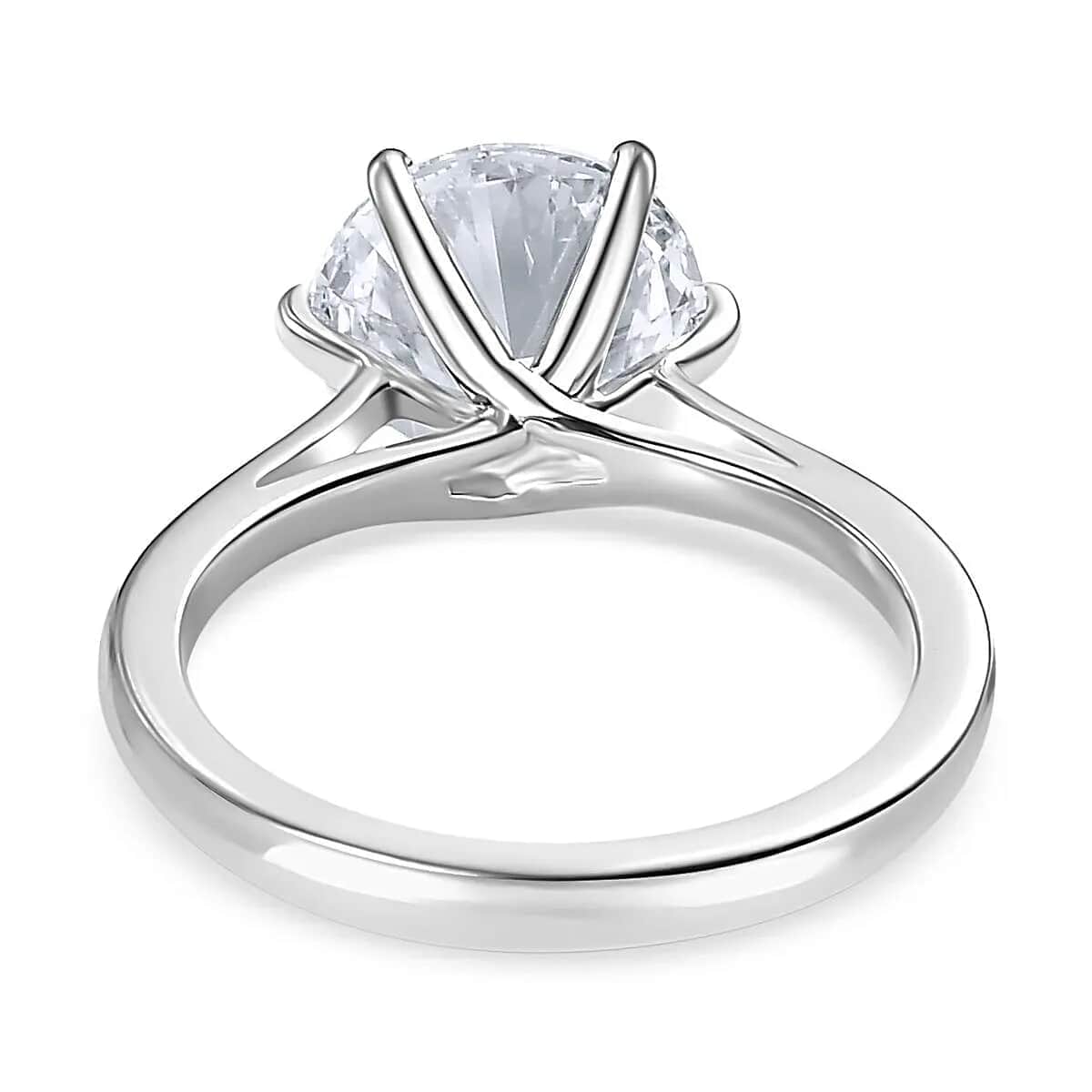 Luxuriant Lab Grown Diamond E-F VS 3.00 ctw Solitaire Ring in 950 Platinum 4.25 Grams (Del. in 10-12 Days) image number 5