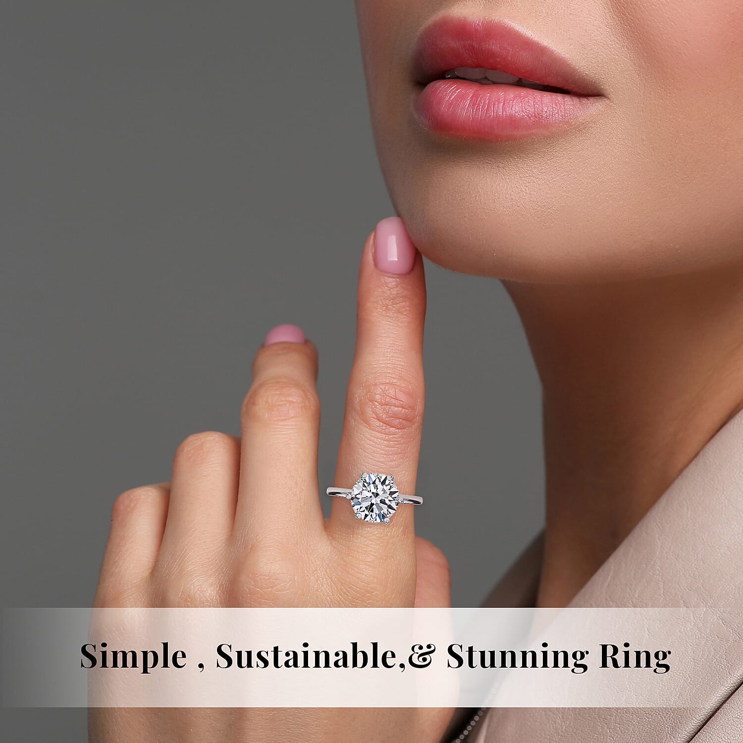IGI Certified Luxuriant Lab Grown Diamond G VS2 3.00 ctw Solitaire Ring in 950 Platinum (Size 10.0) 4.25 Grams (Del. In 10-12 Days)