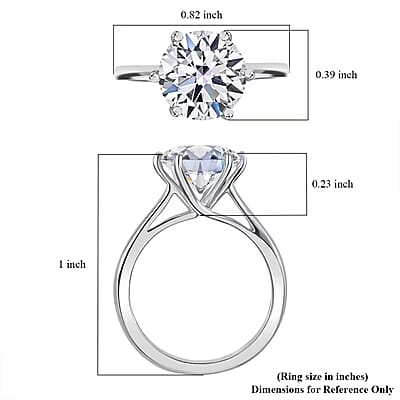 IGI Certified Luxuriant Lab Grown Diamond G VS2 3.00 ctw Solitaire Ring in 950 Platinum (Size 10.0) 4.25 Grams
