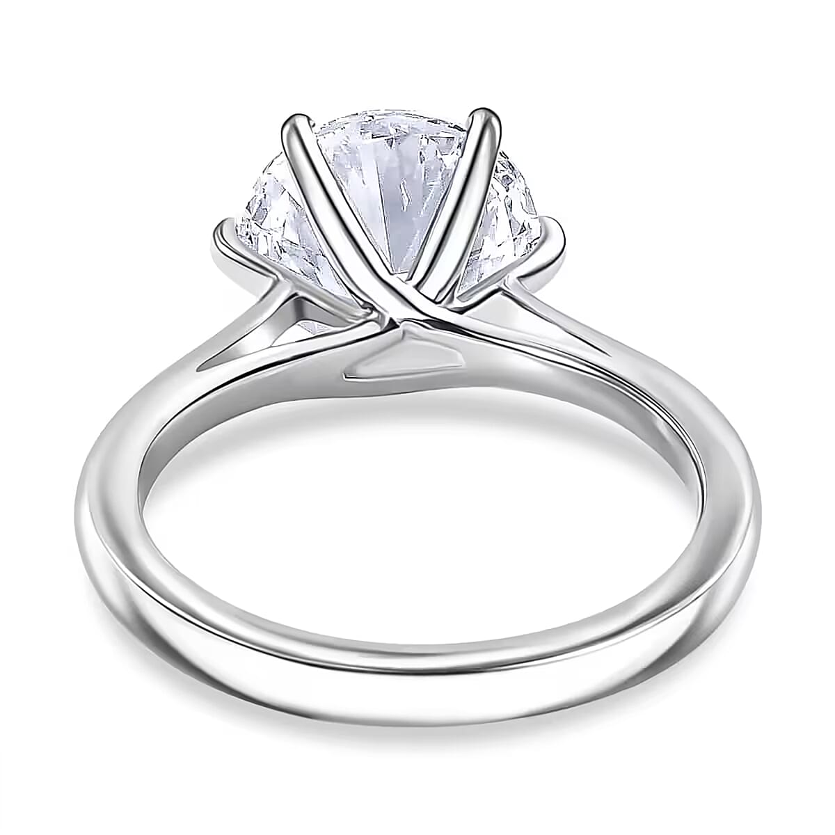 Luxuriant Lab Grown Diamond E-F VS 3.00 ctw Solitaire Ring in 950 Platinum 4.25 Grams (Del. in 10-12 Days) image number 9