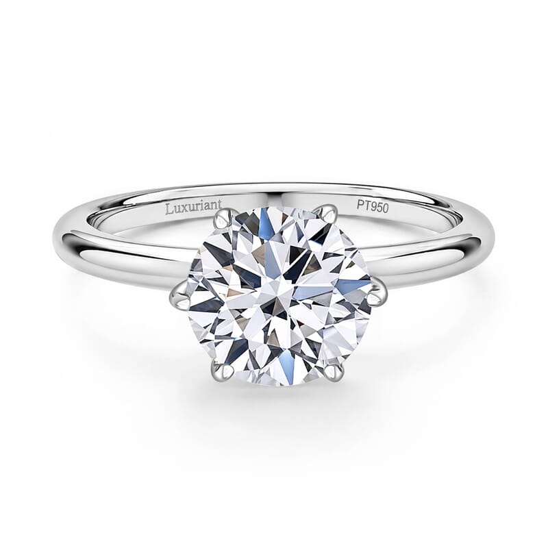 IGI Certified Luxuriant Lab Grown Diamond G VS2 3.00 ctw Solitaire Ring in 950 Platinum (Size 6.0) 4.25 Grams