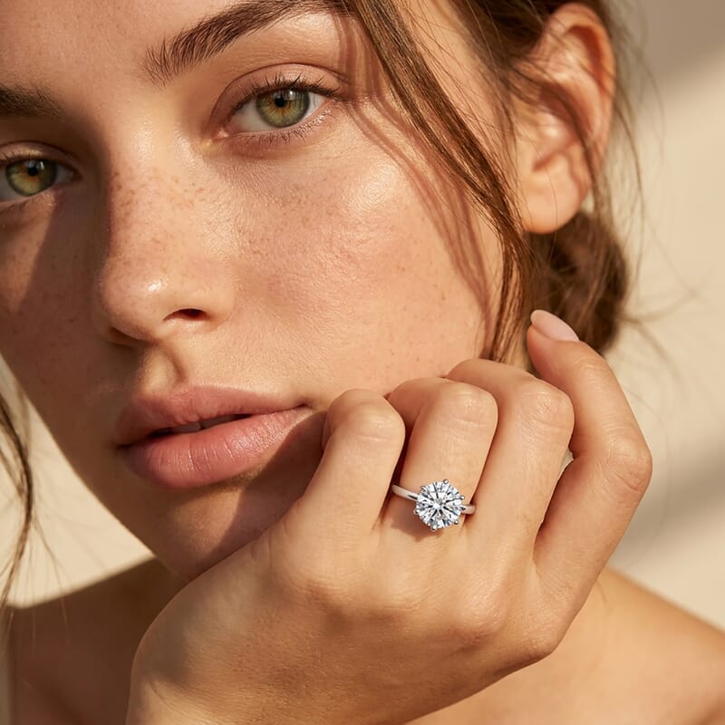 IGI Certified Luxuriant Lab Grown Diamond G VS2 3.00 ctw Solitaire Ring in 950 Platinum (Size 6.0) 4.25 Grams
