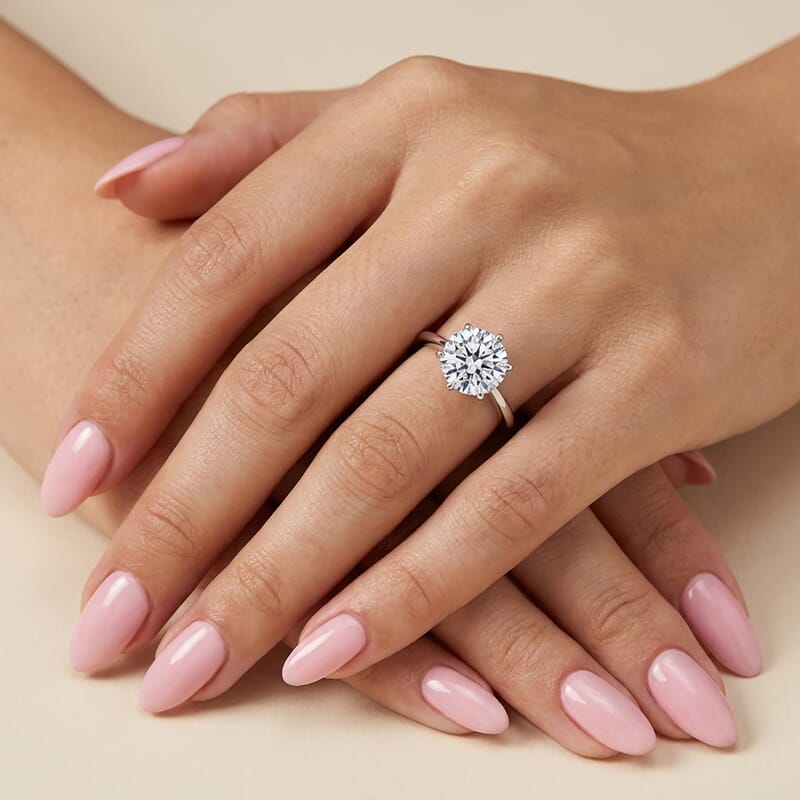 IGI Certified Luxuriant Lab Grown Diamond G VS2 3.00 ctw Solitaire Ring in 950 Platinum (Size 6.0) 4.25 Grams