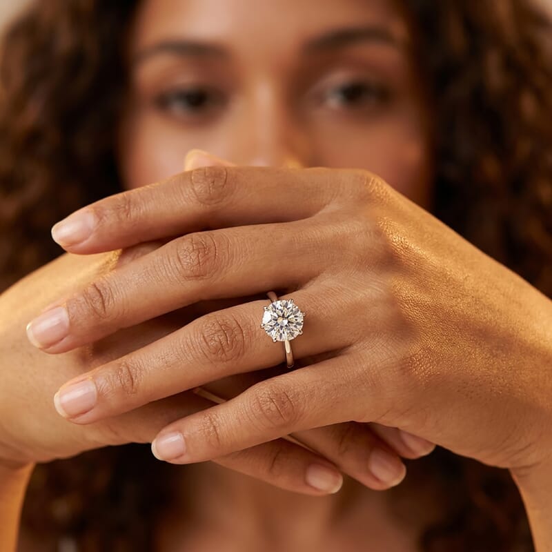 IGI Certified Luxuriant Lab Grown Diamond G VS2 3.00 ctw Solitaire Ring in 950 Platinum (Size 6.0) 4.25 Grams