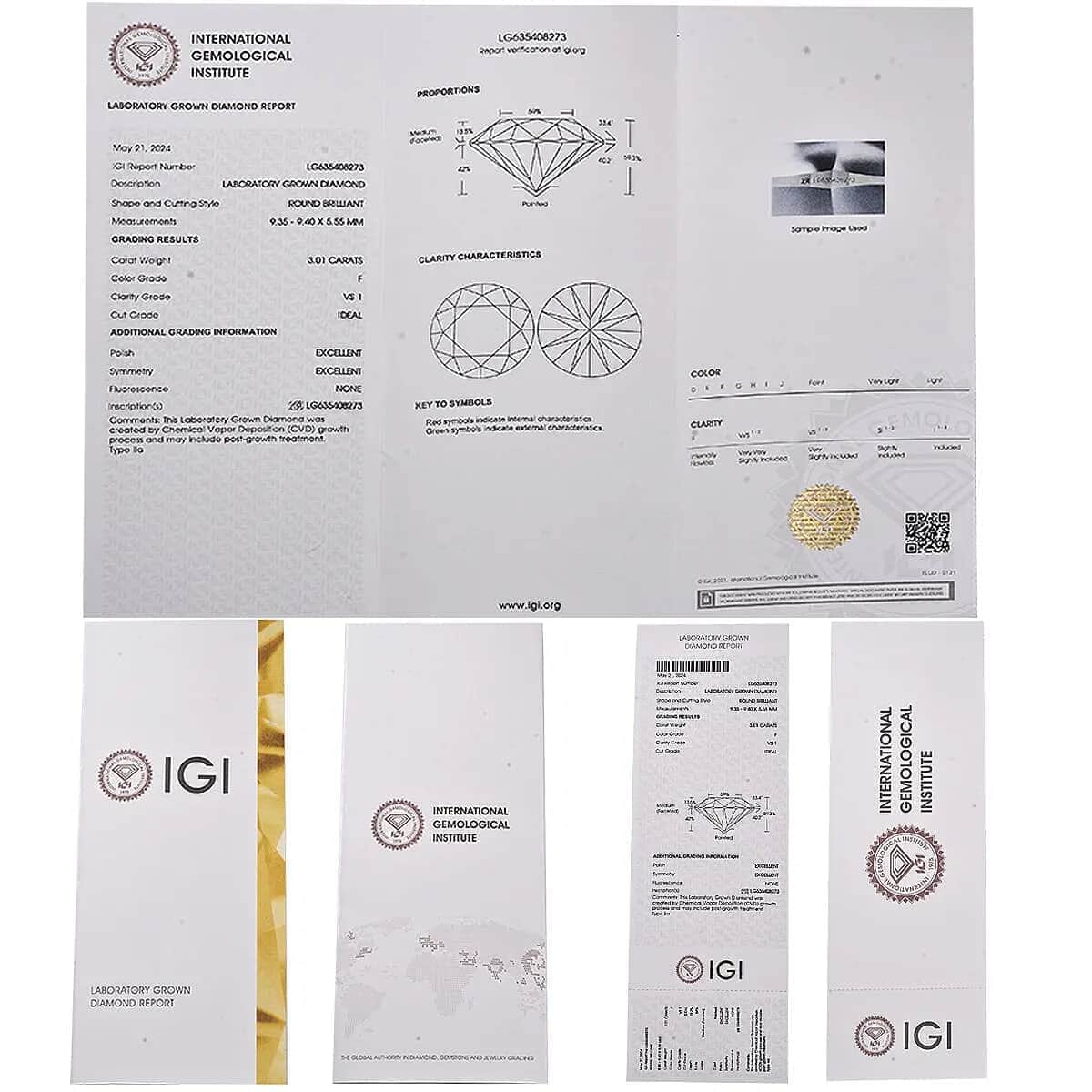 IGI Certified Luxuriant Lab Grown Diamond G VS2 3.00 ctw Solitaire Ring in 950 Platinum (Size 6.0) 4.25 Grams image number 7