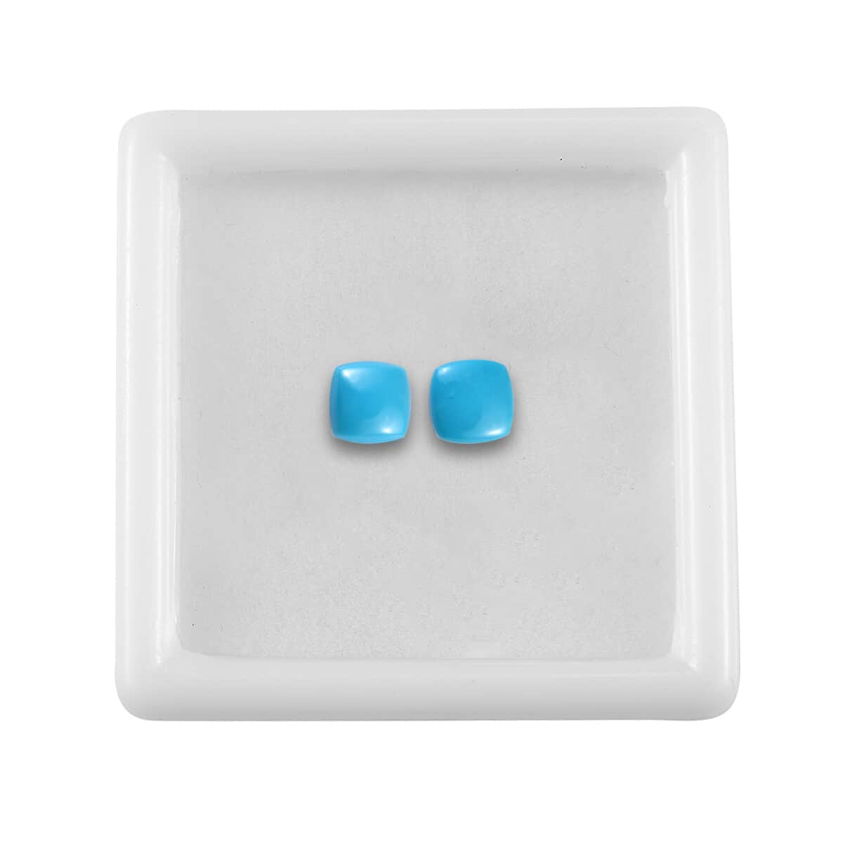 AA Sleeping Beauty Turquoise Set of 2 (Cush 5x5 mm) 1.12 ctw image number 3