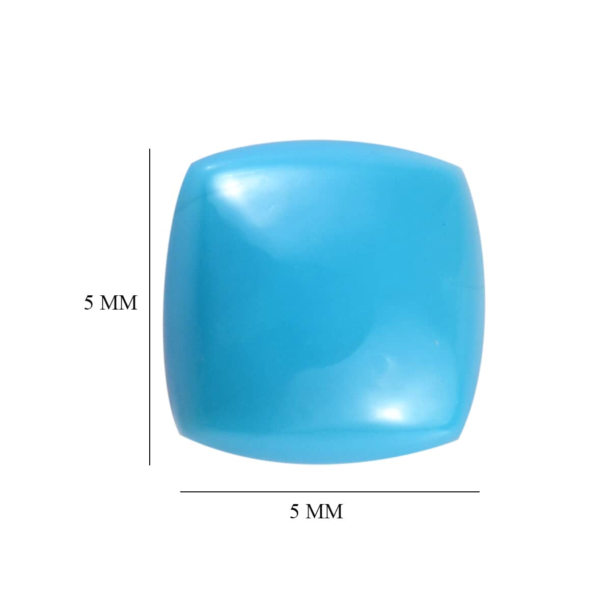 AA Sleeping Beauty Turquoise Set of 2 (Cush 5x5 mm) 1.12 ctw image number 4