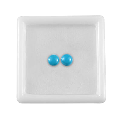 AA Sleeping Beauty Turquoise Set of 2 (Rnd 5 mm) 0.91 ctw