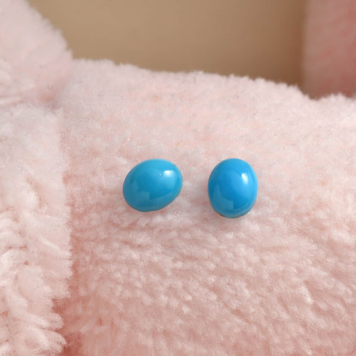 AA Sleeping Beauty Turquoise Set of 2 (Ovl 5x4 mm) 0.54 ctw image number 1