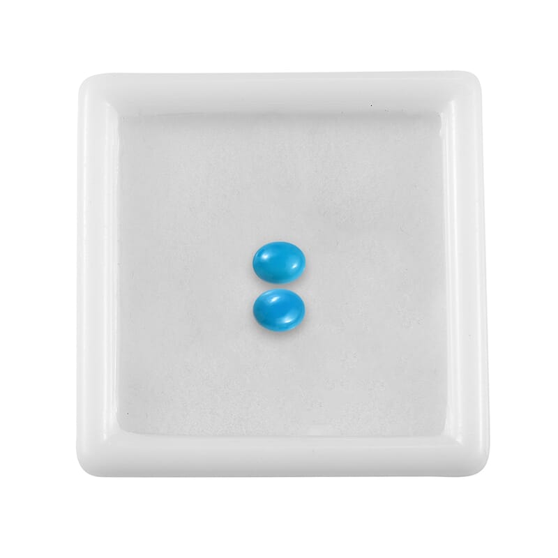 AA Sleeping Beauty Turquoise Set of 2 (Ovl 5x4 mm) 0.54 ctw