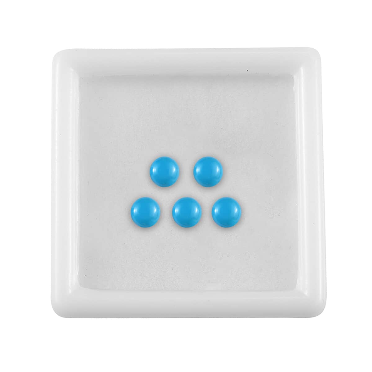 AA Sleeping Beauty Turquoise Set of 5 (Rnd 4 mm) 1.25 ctw image number 3