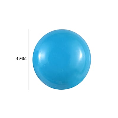 AA Sleeping Beauty Turquoise Set of 5 (Rnd 4 mm) 1.25 ctw