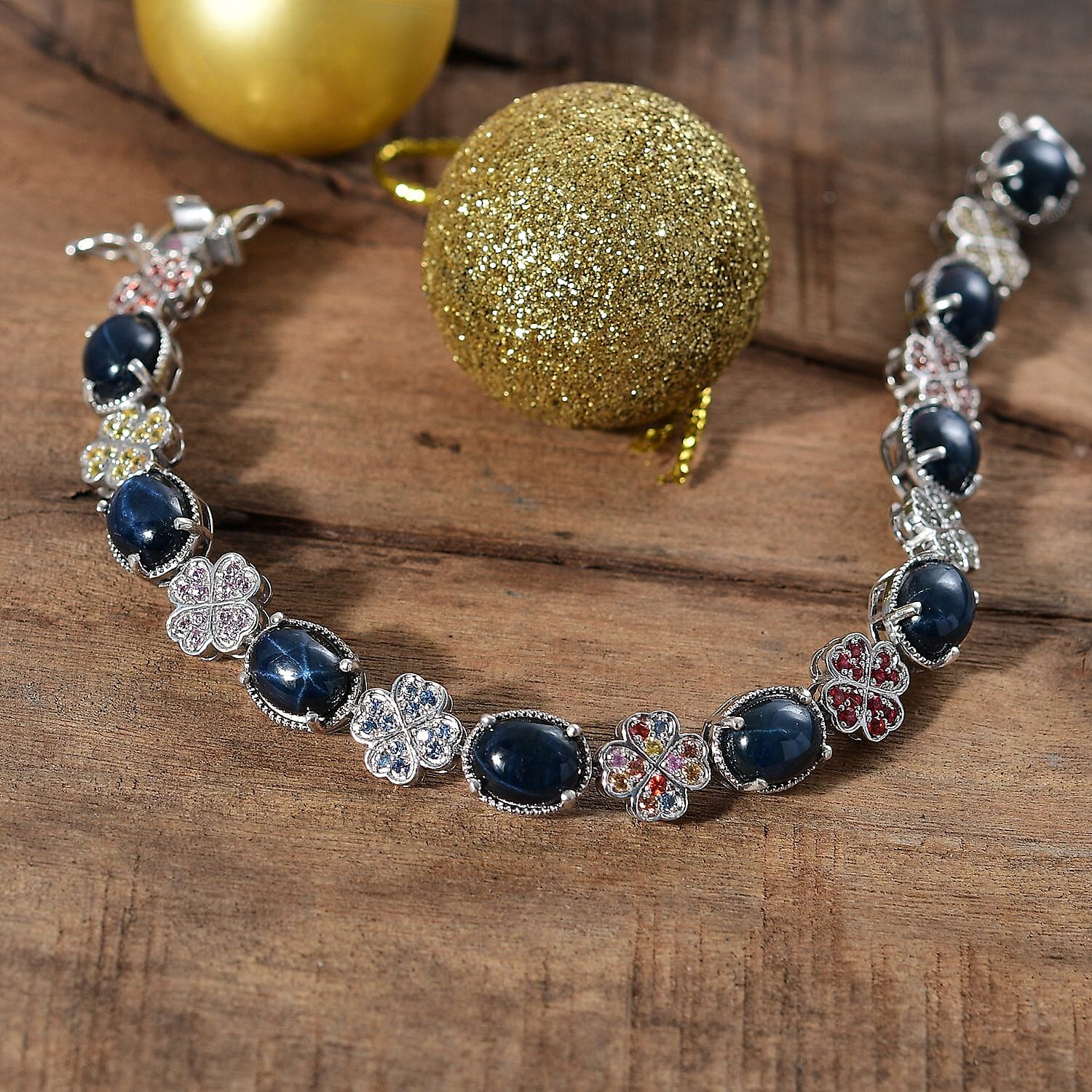 Buy Blue Star Sapphire (DF) and Multi Gemstone 30.35 ctw