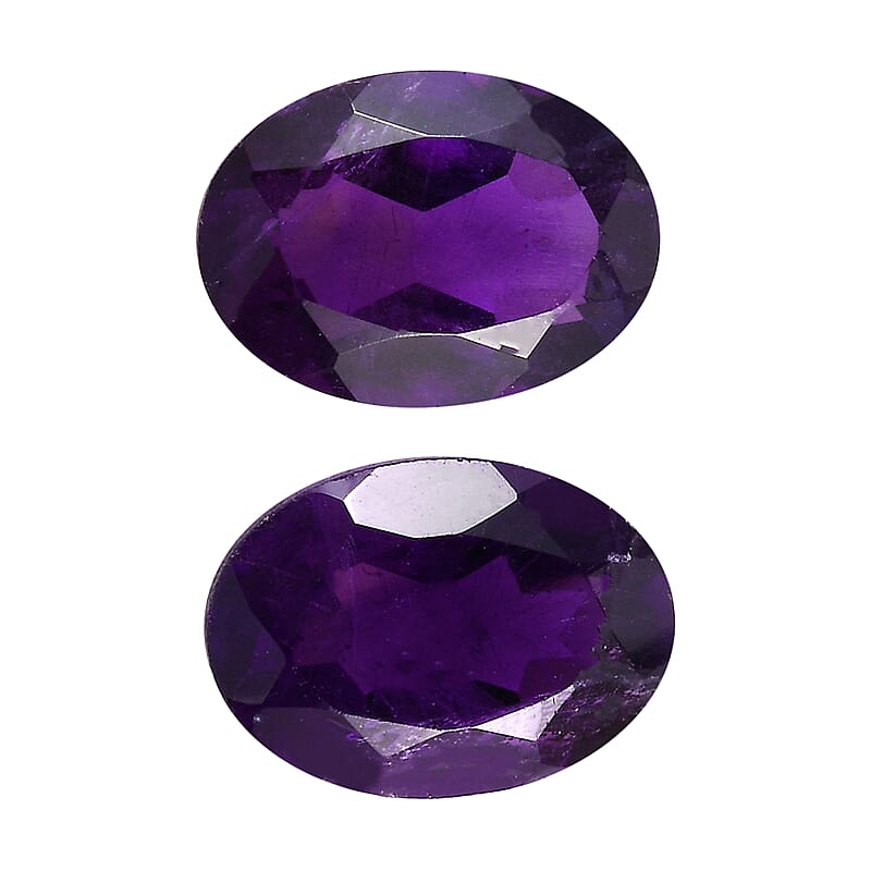 AA African Amethyst Set of 2 (Ovl 7x5 mm) 1.50 ctw