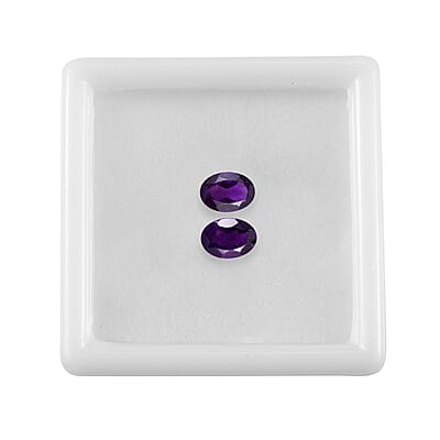 AA African Amethyst Set of 2 (Ovl 7x5 mm) 1.50 ctw