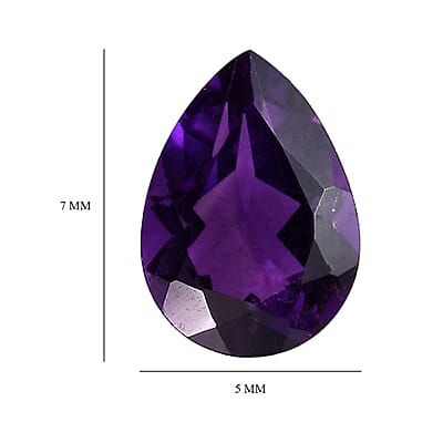 AA African Amethyst Set of 2 (Pear 7x5 mm) 1.23 ctw