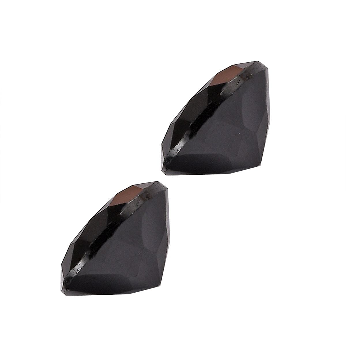 AA Thai Black Spinel Set of 10 (Rnd 5 mm) 5.21 ctw Loose Gemstone