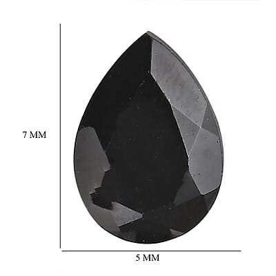 AA Thai Black Spinel Set of 2 (Pear 7x5 mm) 1.78 ctw