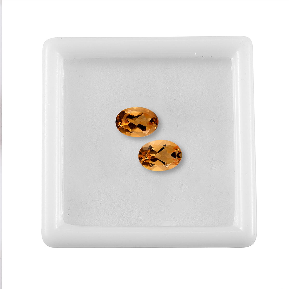 AA Brazilian Citrine Set of 2 (Ovl 7x5 mm) 1.66 ctw