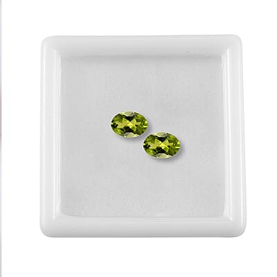 AA Peridot Set of 2 (Ovl 7x5 mm) 1.86 ctw