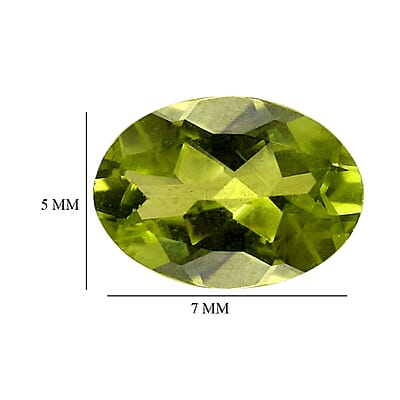 AA Peridot Set of 2 (Ovl 7x5 mm) 1.86 ctw