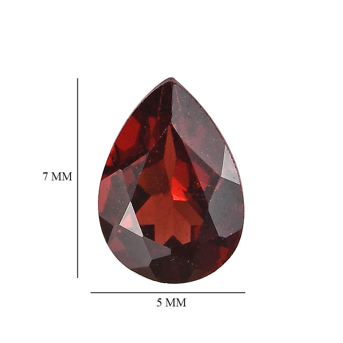 AA Mozambique Garnet Set of 2 (Pear 7x5 mm) 1.53 ctw image number 4
