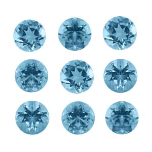 AA Sky Blue Topaz Set of 10 (Rnd 5 mm) 6.24 ctw Loose Gemstone