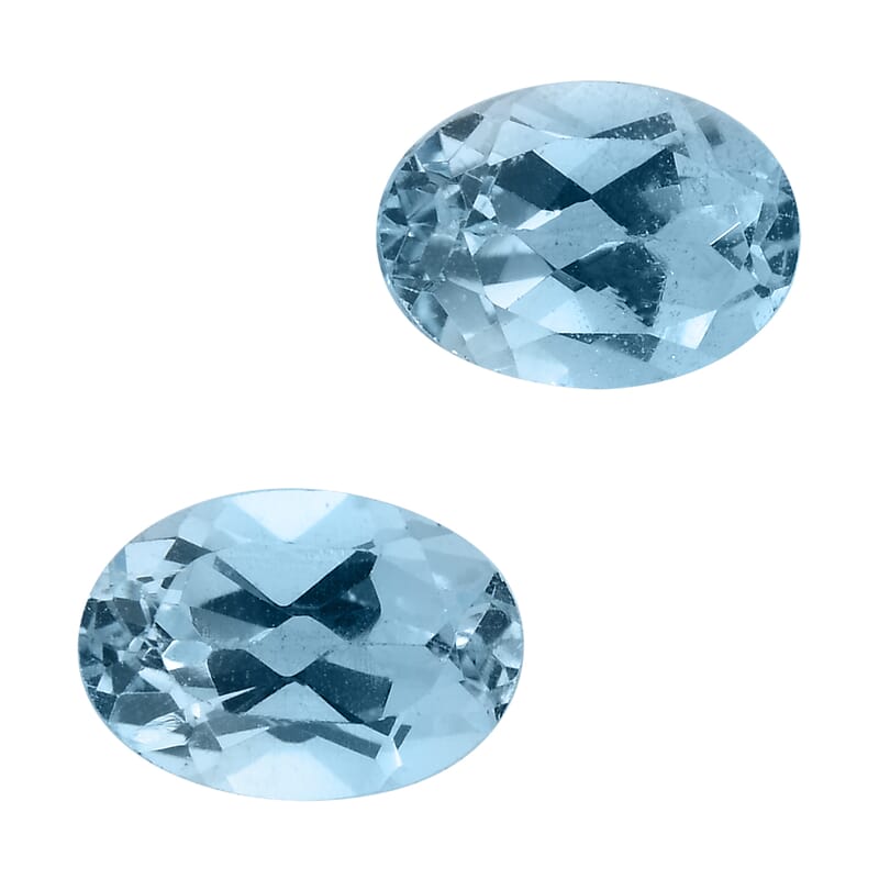 AA Sky Blue Topaz Set of 2 (Ovl 7x5 mm) 2.02 ctw