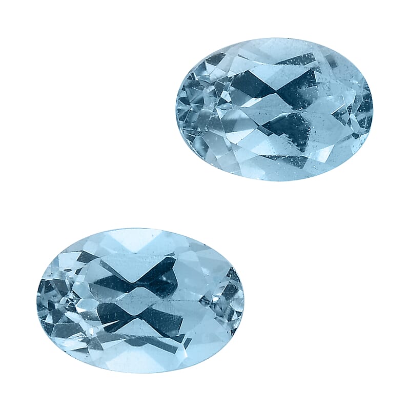 AA Sky Blue Topaz Set of 2 (Ovl 7x5 mm) 2.02 ctw