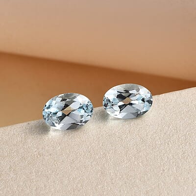 AA Sky Blue Topaz Set of 2 (Ovl 7x5 mm) 2.02 ctw