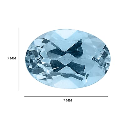 AA Sky Blue Topaz Set of 2 (Ovl 7x5 mm) 2.02 ctw