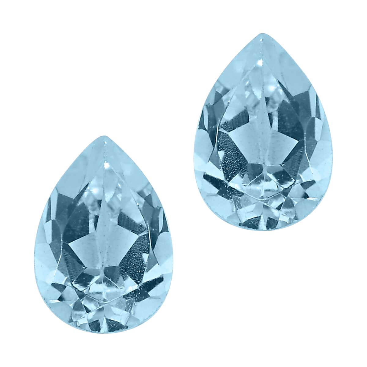 AA Sky Blue Topaz Set of 2 (Pear 7x5 mm) 1.76 ctw image number 0