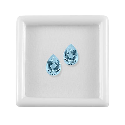 AA Sky Blue Topaz Set of 2 (Pear 7x5 mm) 1.76 ctw
