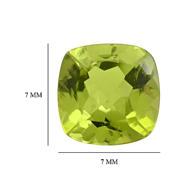 AAA Peridot (Cush 7x7 mm) 1.25 ctw