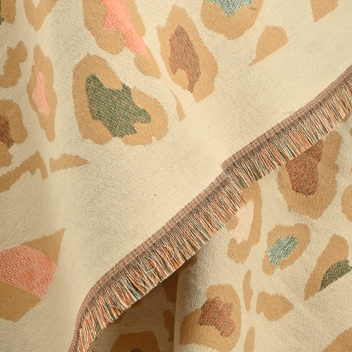 Instyle Beige Leopard Scarf - One Size Fits Most image number 3