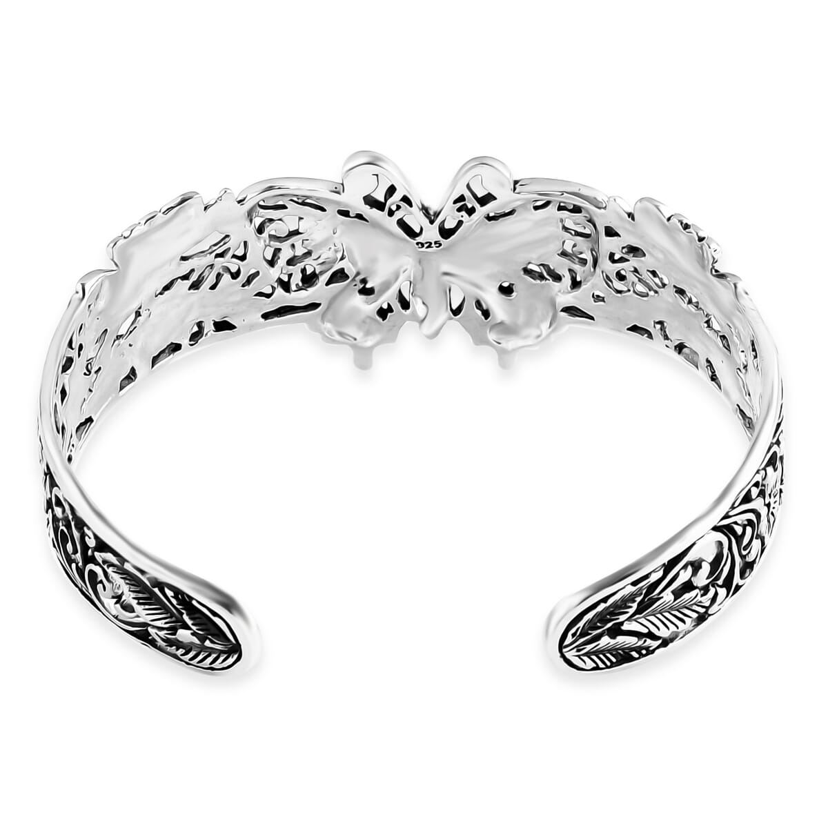 Bali Legacy Butterfly Cuff Bracelet in Sterling Silver (7.25 In) 29.50 Grams image number 4