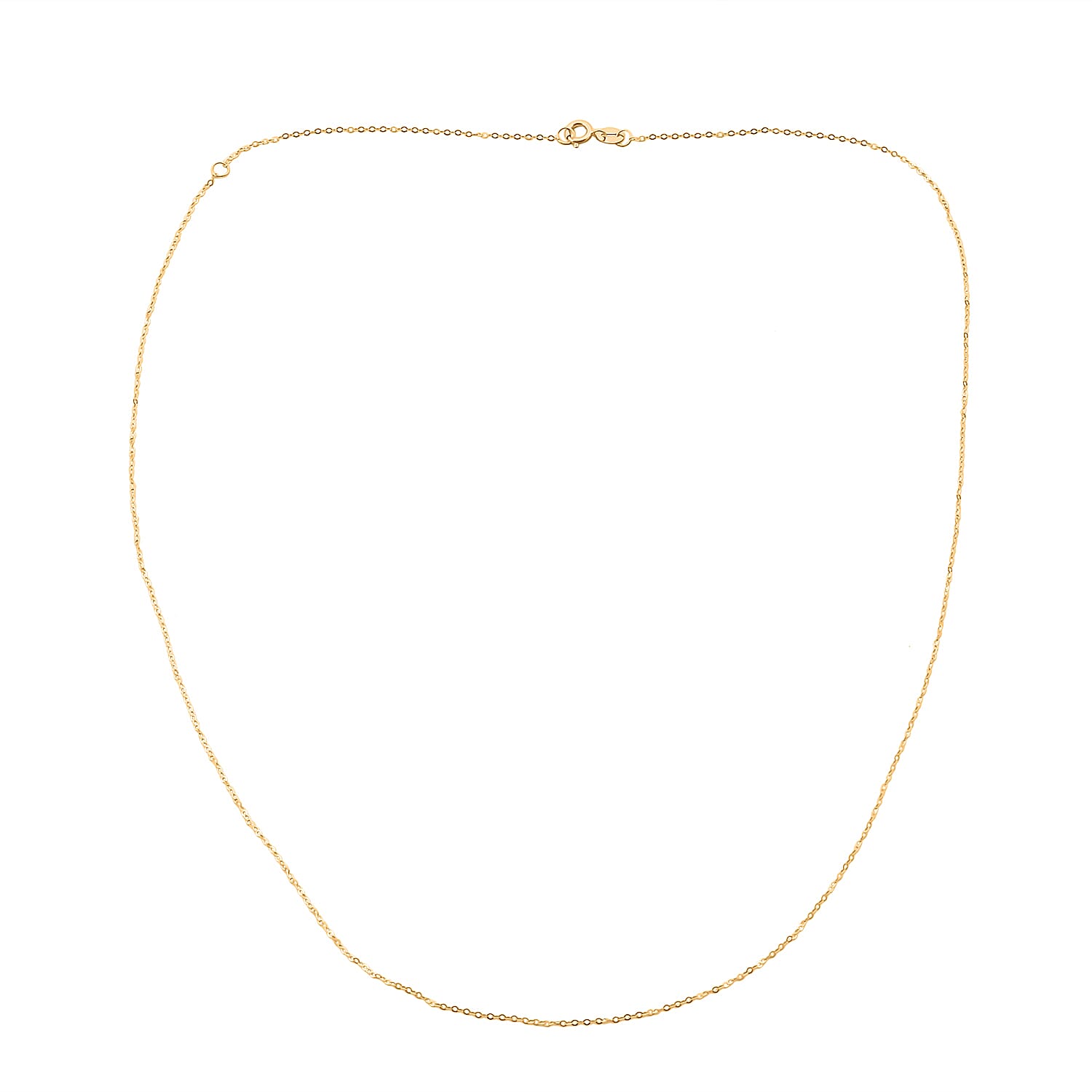 Cable Chain Necklace in 18K Yellow Gold 18 Inches