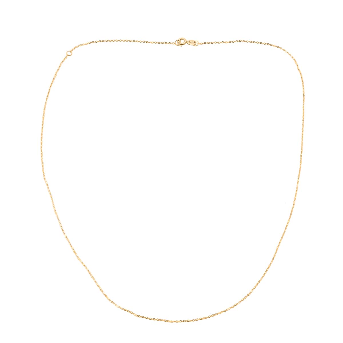 Cable Chain Necklace in 18K Yellow Gold 18 Inches image number 0