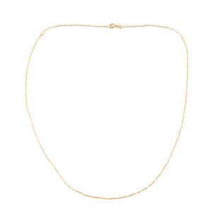 Cable Chain Necklace in 18K Yellow Gold 18 Inches