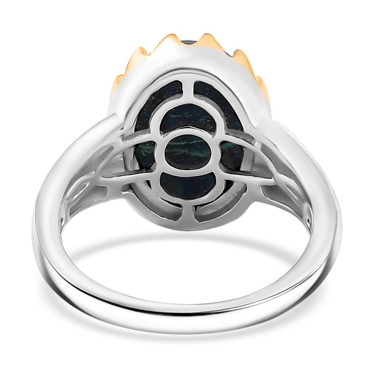 Table Mountain Shadowkite 6.00 ctw Mystic Forest Ring in 14K YG Over and Sterling Silver (Size 8.0) image number 4