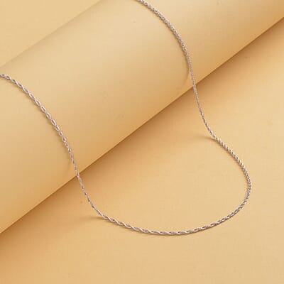 Rope Chain Necklace in 950 Platinum 20 Inches 2.90 Grams