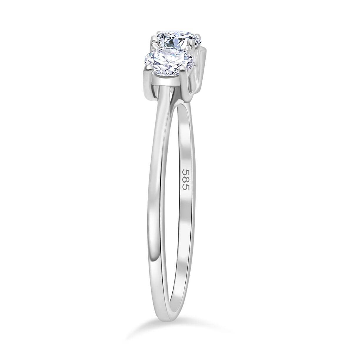 Luxuriant Lab Grown Diamond E-F VS 1.00 ctw Ring in 14K White Gold (Size 11.5)