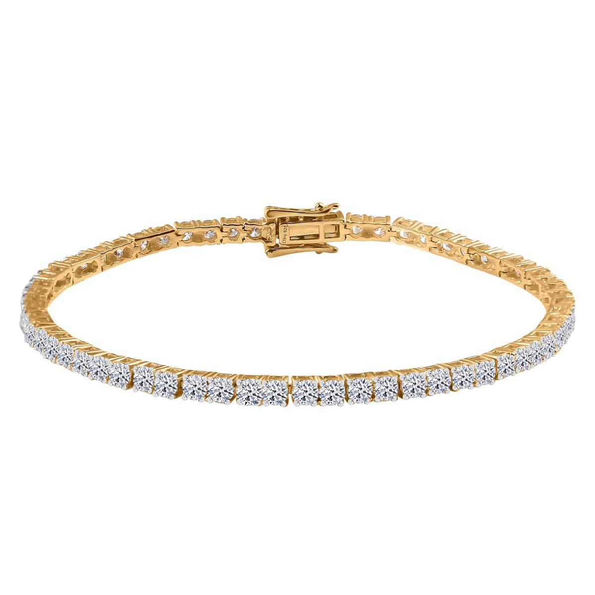 Luxuriant Lab Grown Diamond Bracelet in 18K Vermeil YG Over Sterling Silver (7.25 In) 5.00 ctw image number 0