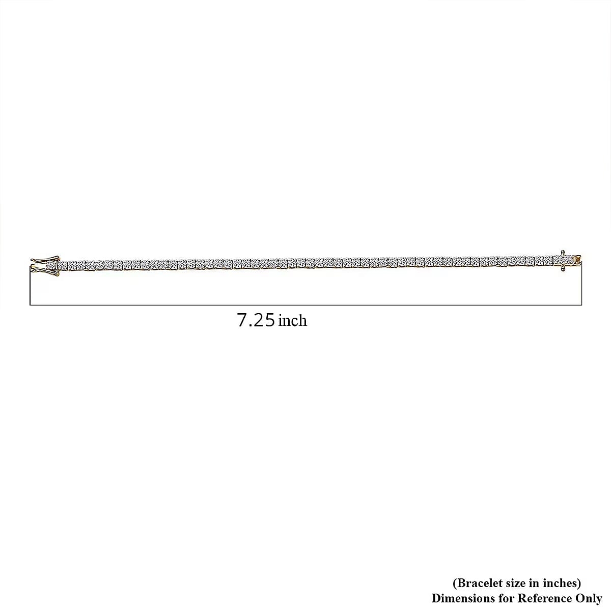 Luxuriant Lab Grown Diamond Bracelet in 18K Vermeil YG Over Sterling Silver (7.25 In) 5.00 ctw image number 7