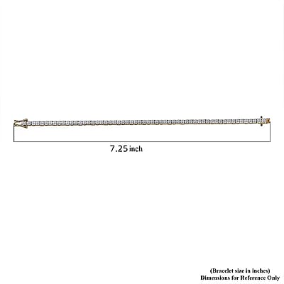 Luxuriant Lab Grown Diamond E-F VS 5.00 ctw Tennis Bracelet in 18K Vermeil Yellow Gold Over Sterling Silver (7.25 In)