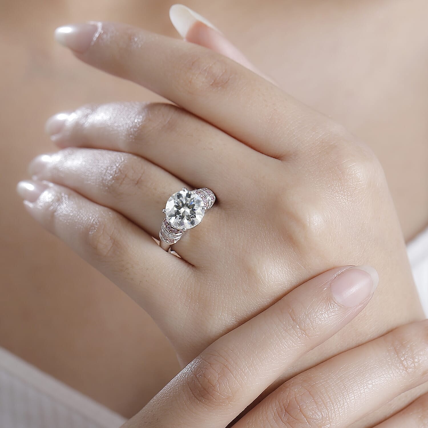 Moissanite & Pink Sapphire / 10 - Product card gallery slide 3 (9432402067711)