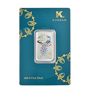 999.9 Fine Silver Peacock Bar (20 g) (Del. in 10-12 Days)